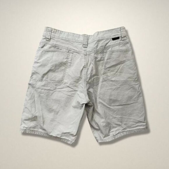 Wrangler Twill Shorts Multiple Pockets Zip Fly Closure Stretch Light Gray M 30 - Picture 2 of 9